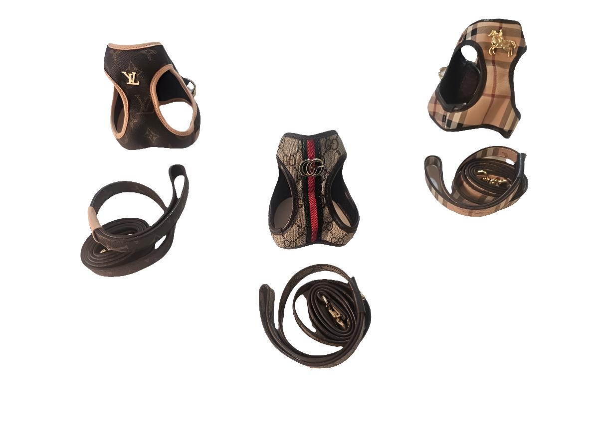 Designer Dog/Cat Harness with Lead Set Size Small and Xtra Small